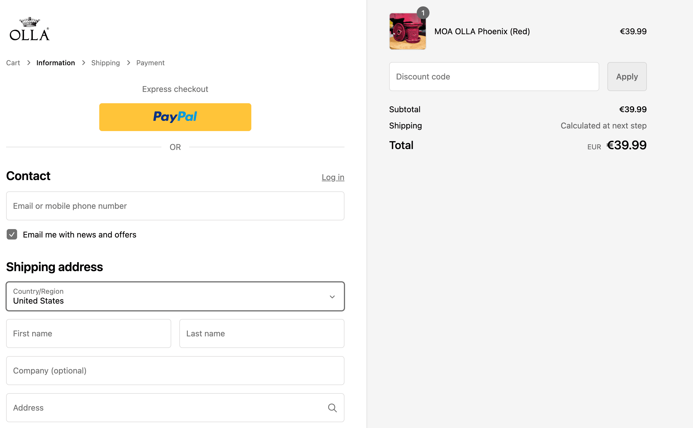 How to apply Olla Bowls coupon code